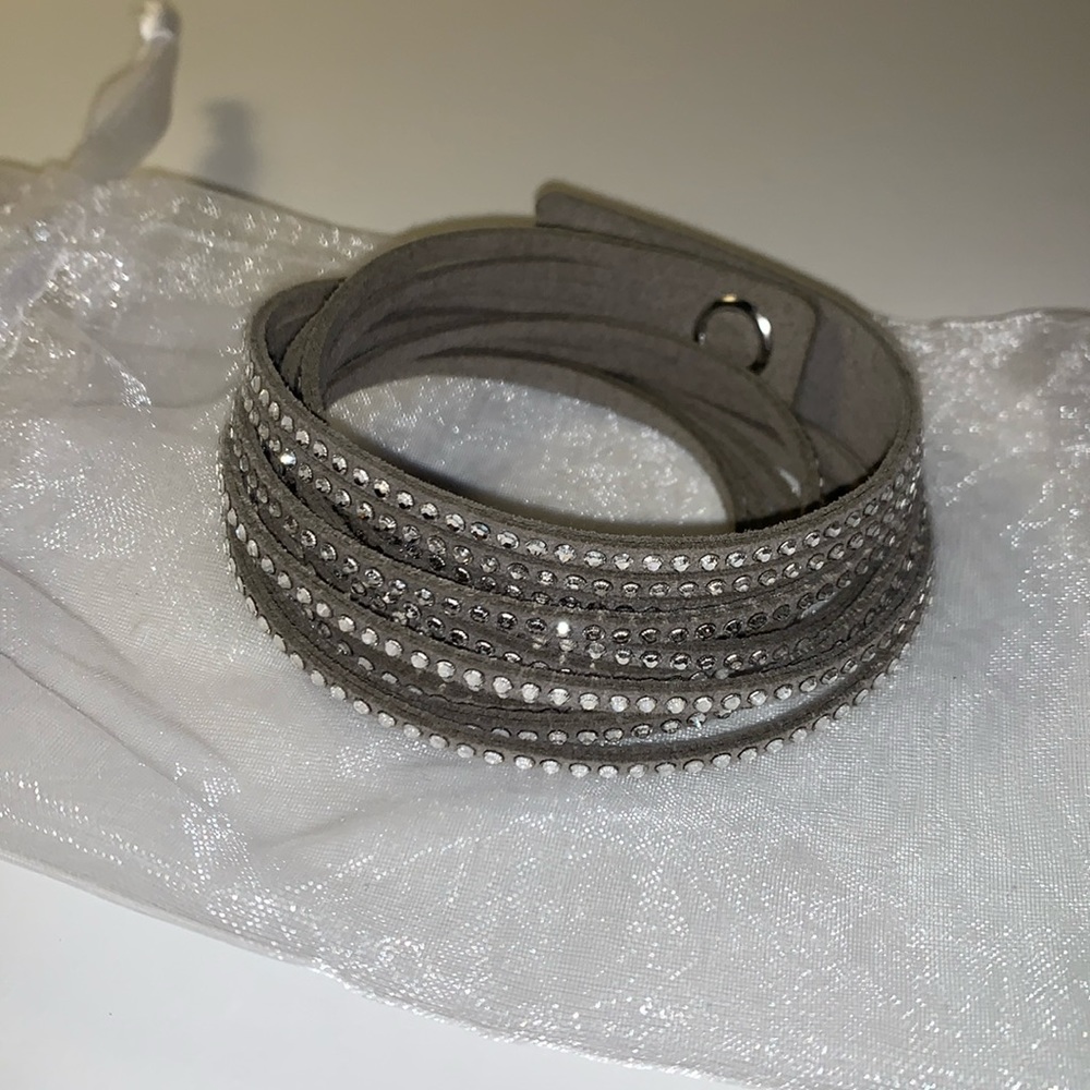 Swarovski Wrap Bracelet Grey